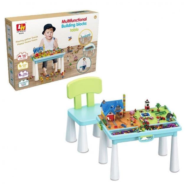 Игровой столик 6318 6 стульчик/конструктор/515 дет. (104586)