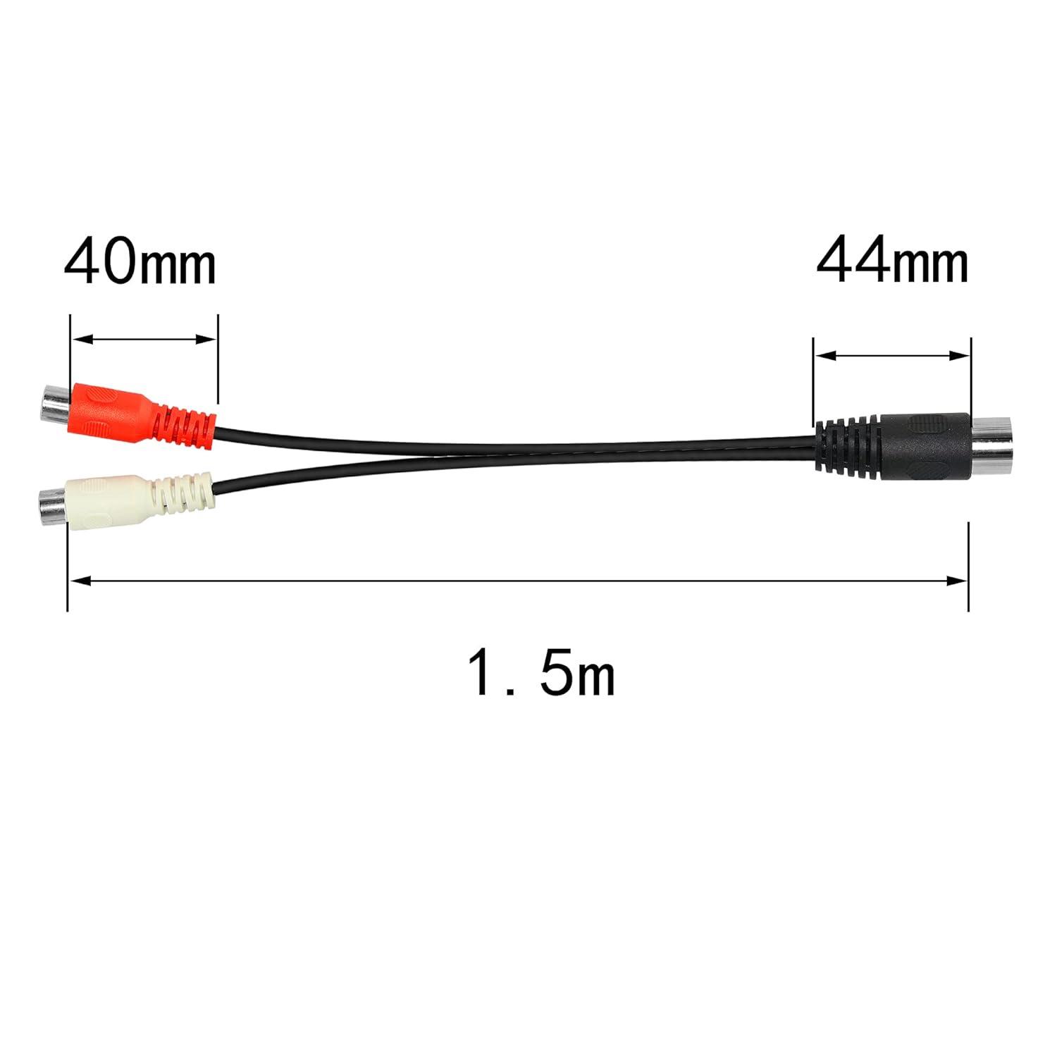 Аудиокабель-переходник с RCA 5-Pin на 2 RCA-гнезда 15 м - фото 3