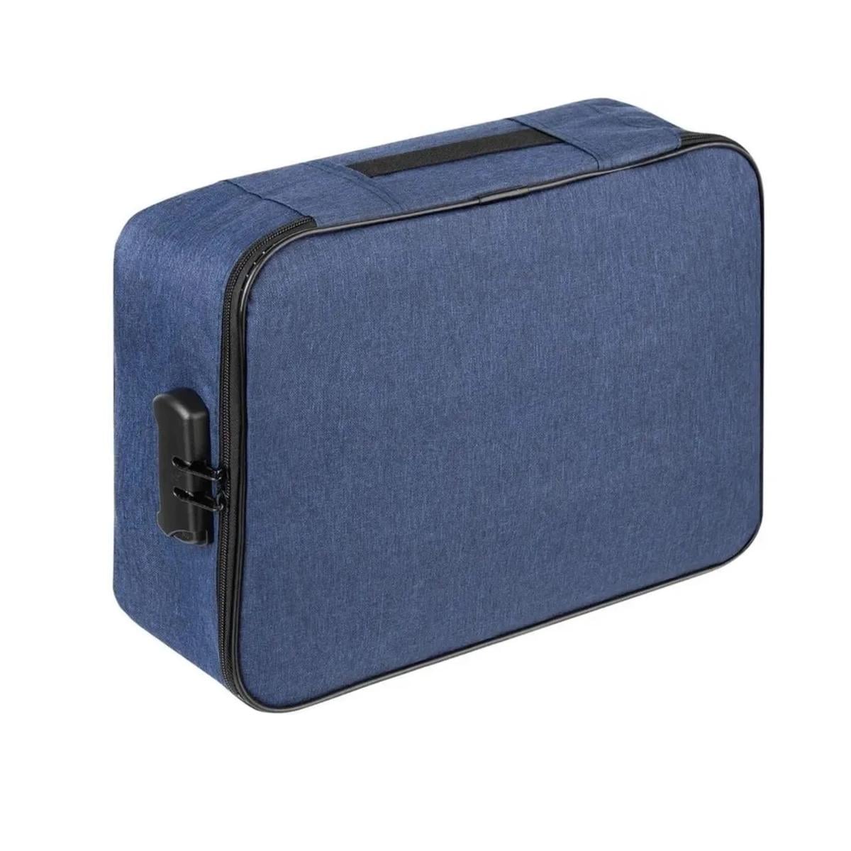 Портфель мужской для документов и ноутбука 37х27х10 см Blue (1010621)