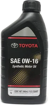 Моторное масло Toyota Motor Oil 0W-16 0,946 л