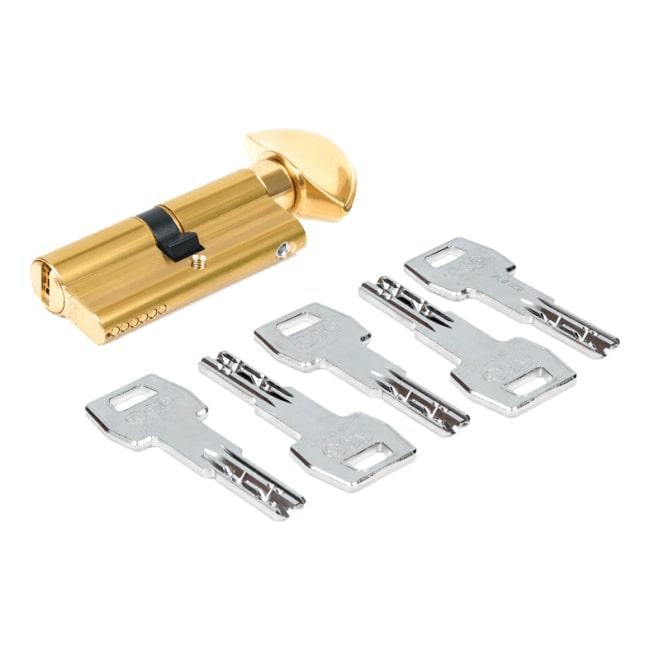 Цилиндр AGB SCUDO 5000 PS 100 мм 45/55Т ключ/тумблер Латунь (CA20.01.50.40)