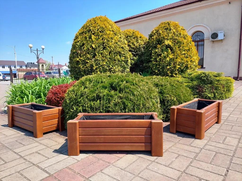 Кашпо для террас Millenium Коричневый (0000679) - фото 2 Кашпо для террас Millenium Коричневый (0000679) - фото 2