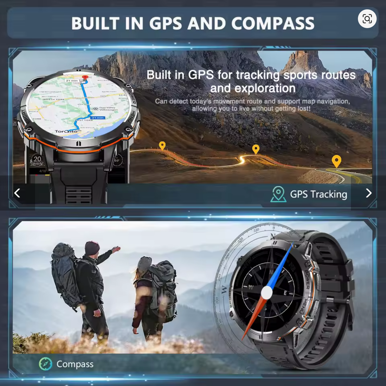 Смарт-годинник Glory Tank X3 Special Edition Black - фото 14