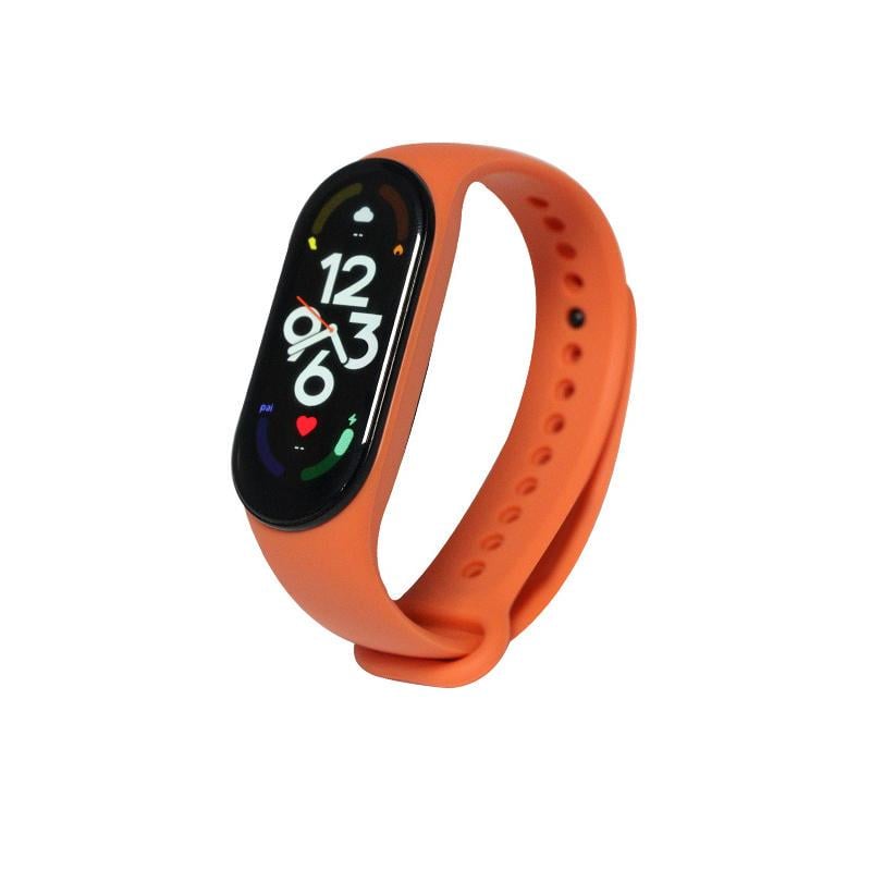 Ремінець Xiaomi Mi Smart Band 7/6/5 сіліконовий Темно-оранжевий (1342P)