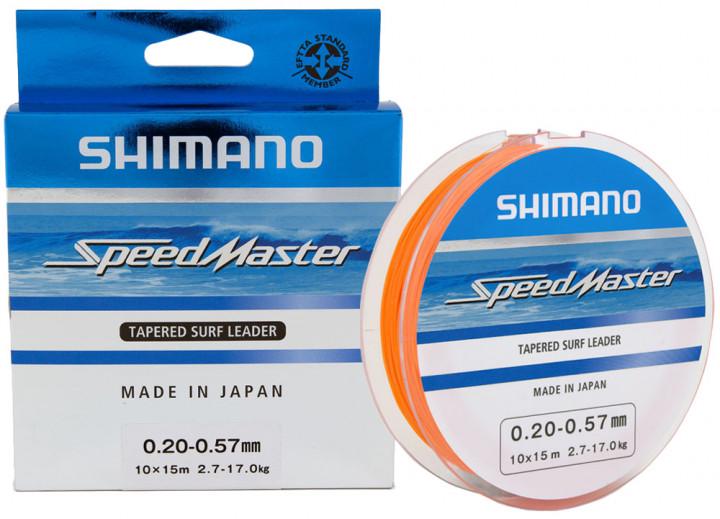 Шоклідер Shimano Speedmaster Tapered Surf Leader 10x15 м 0,26-0,57 мм 4,6-17,0 кг