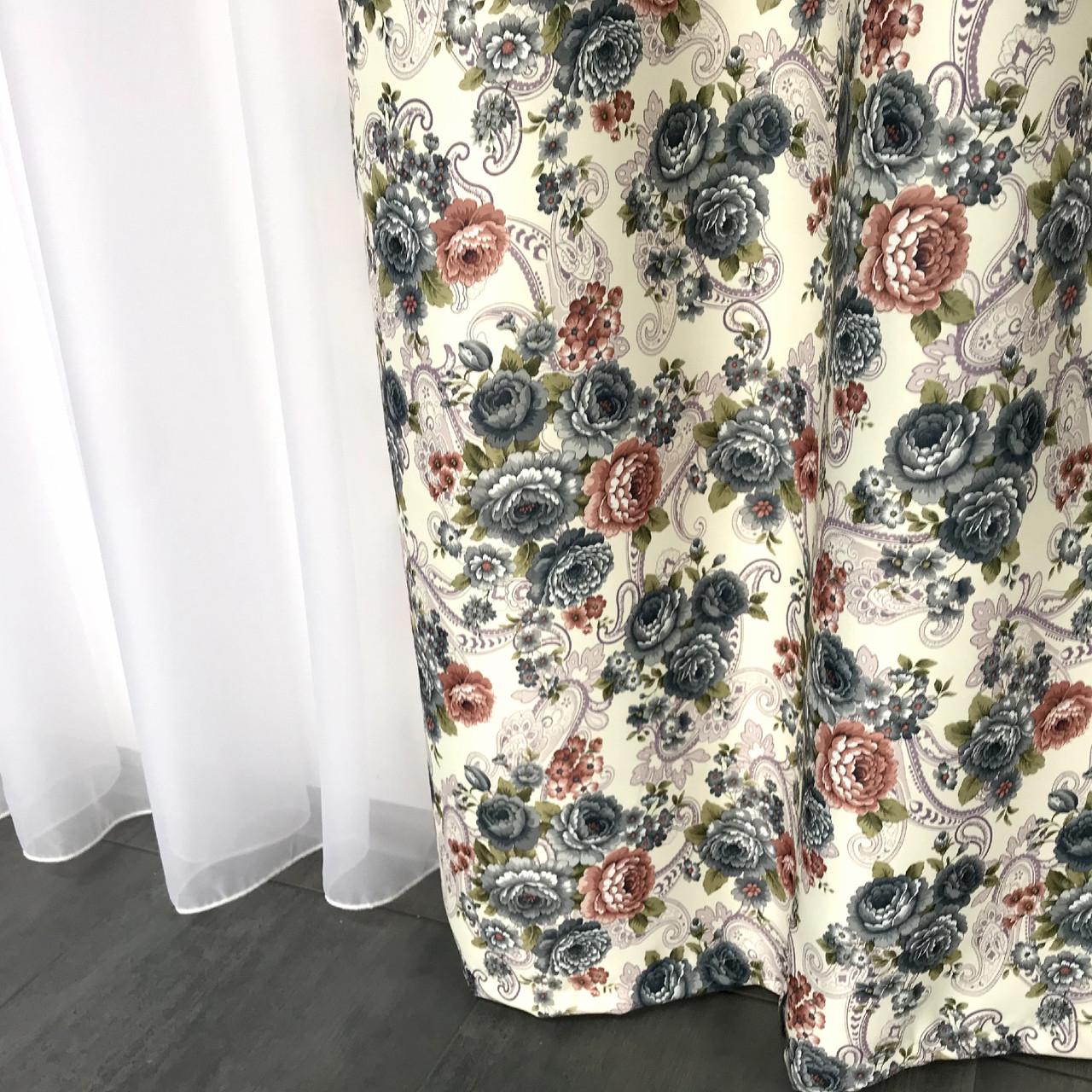 Готові штори ALBO з принтом Прованс 150x270 см 2 шт. Синій - фото 2 Готові штори ALBO з принтом Прованс 150x270 см 2 шт. Синій - фото 2