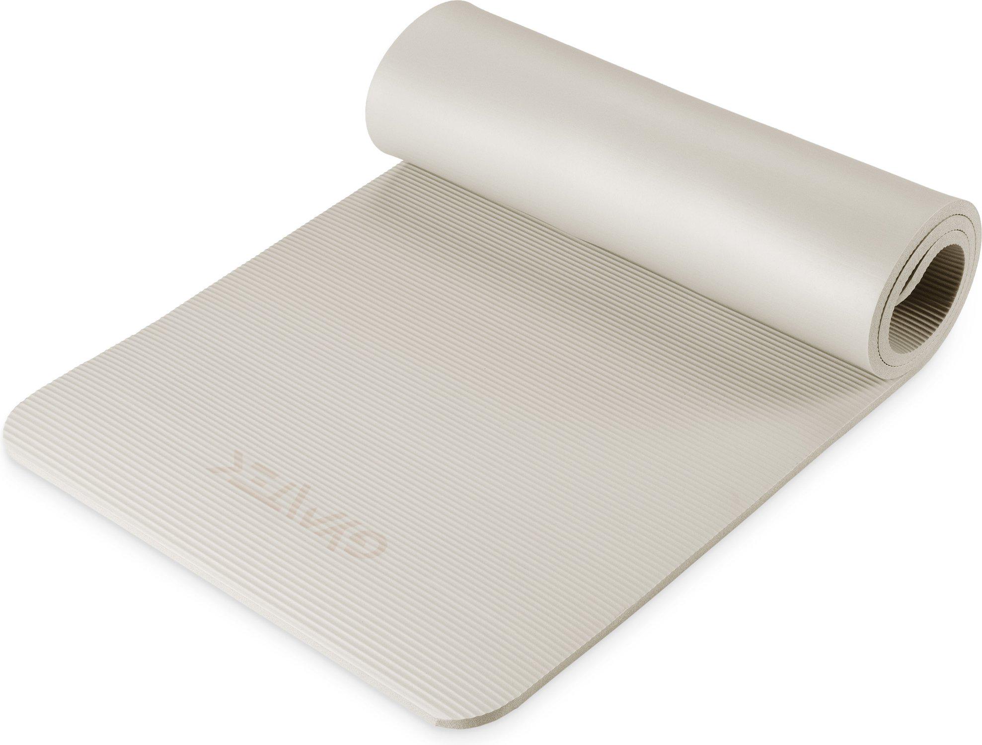 Килимок для фітнесу та йоги Gymtek NBR 1,5 см Світло-сірий (30496575)