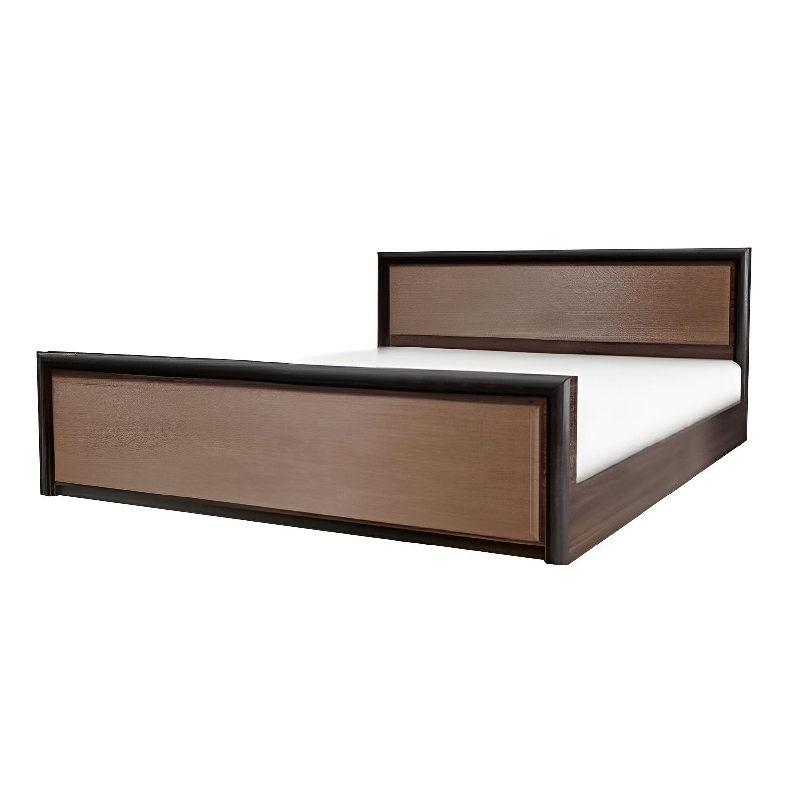 Ліжко двоспальне Gerbor Holding Коен LOZ/180 ДСП/МДФ Венге магія/Штрокс темний