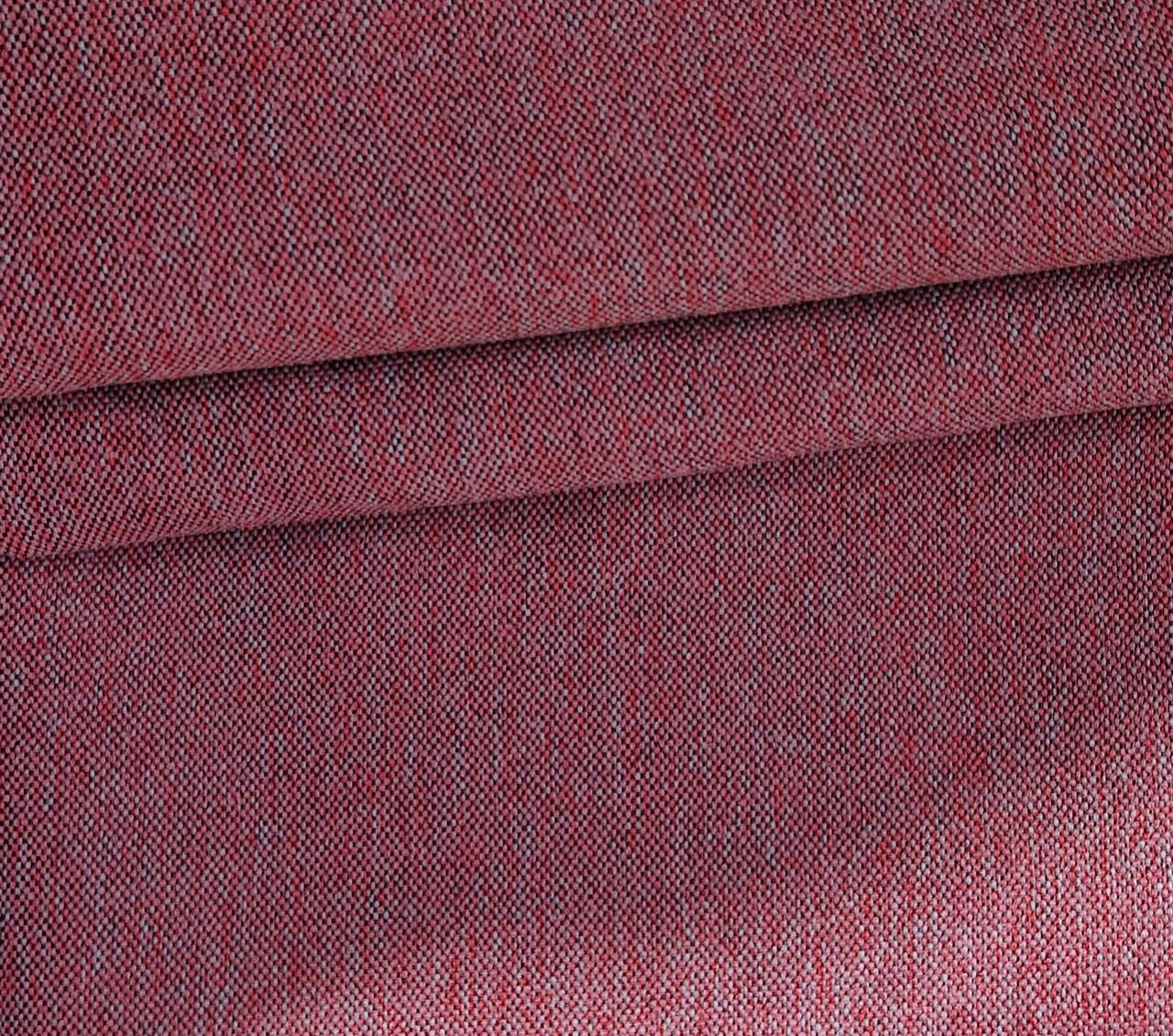 Тканина меблева MEVERIC рогожка 150 см Бордовий (25685387)