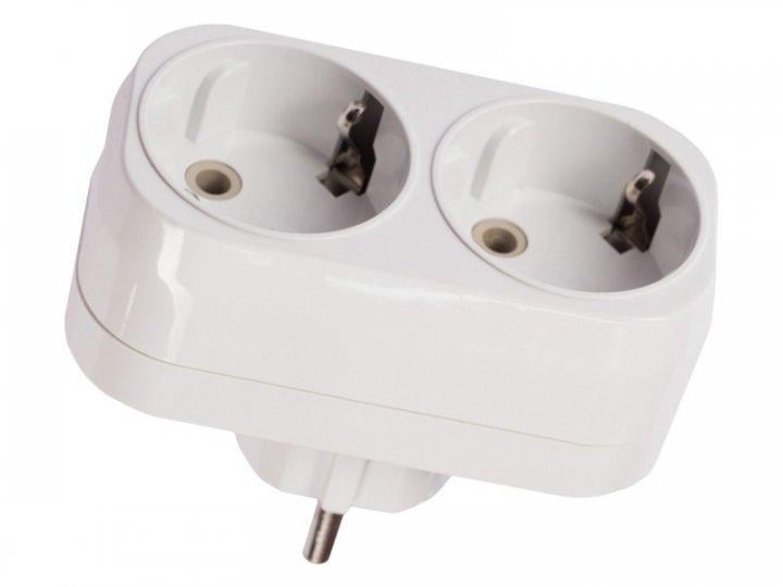 Двойник вертикальный Luxel с заземлением (1016)