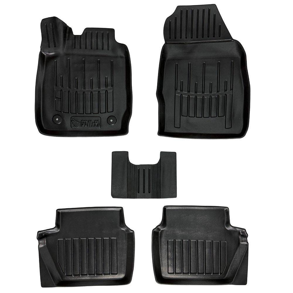 Коврики в салон SOVA-PL для Ford Fiesta Mk7 2008-2017 резиновые 5 шт. Черный (28800592) Коврики в салон SOVA-PL для Ford Fiesta Mk7 2008-2017 резиновые 5 шт. Черный (28800592)