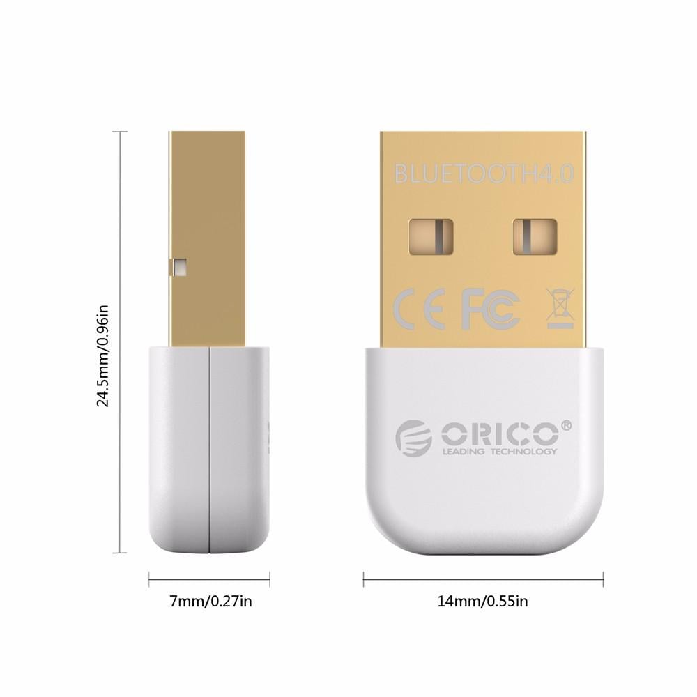 Адаптер USB Orico Bluetooth 4.0 для компьютера Белый (BTA-403-WH) - фото 9