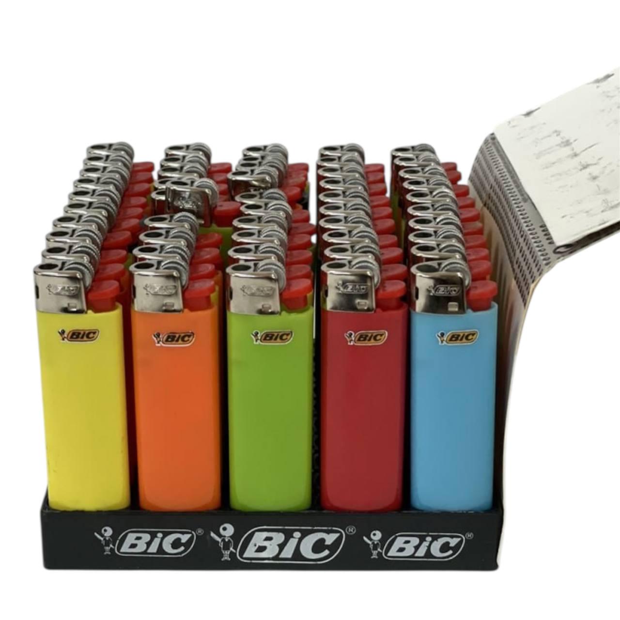 Запальнички BIC одноразові п'єзо 50 шт. Різнокольоровий (00000006537)
