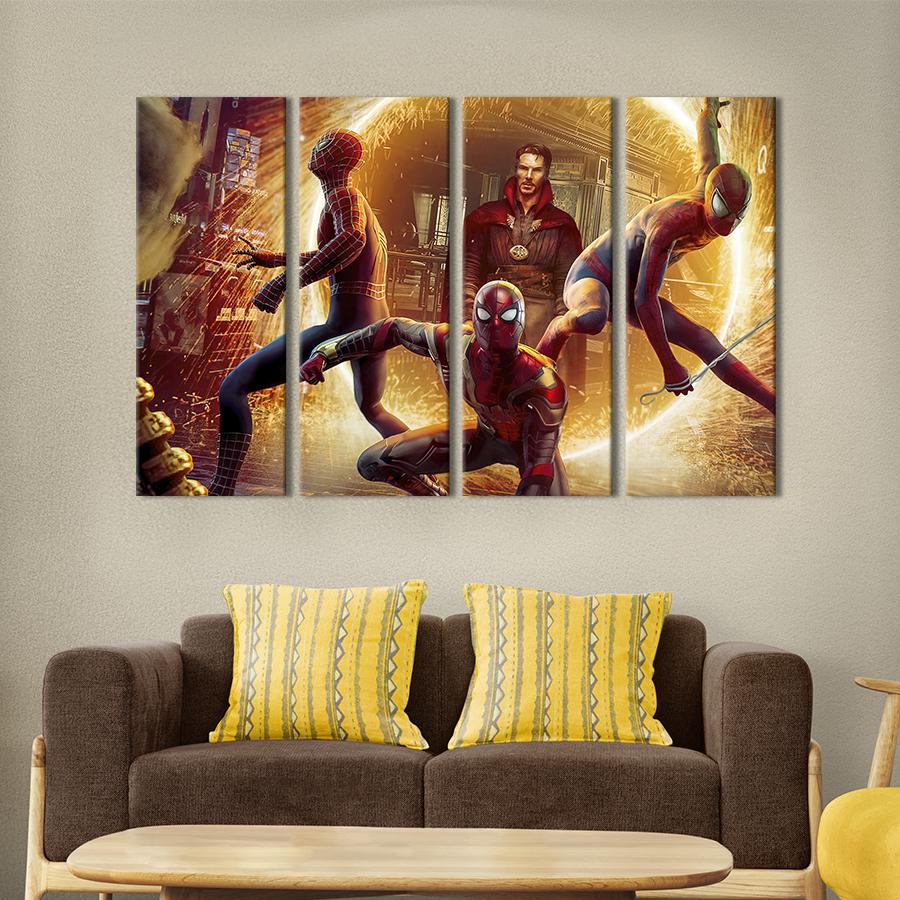 Модульная картина из 4 частей Spider-Man: No Way Home 149x93 см (707-41)