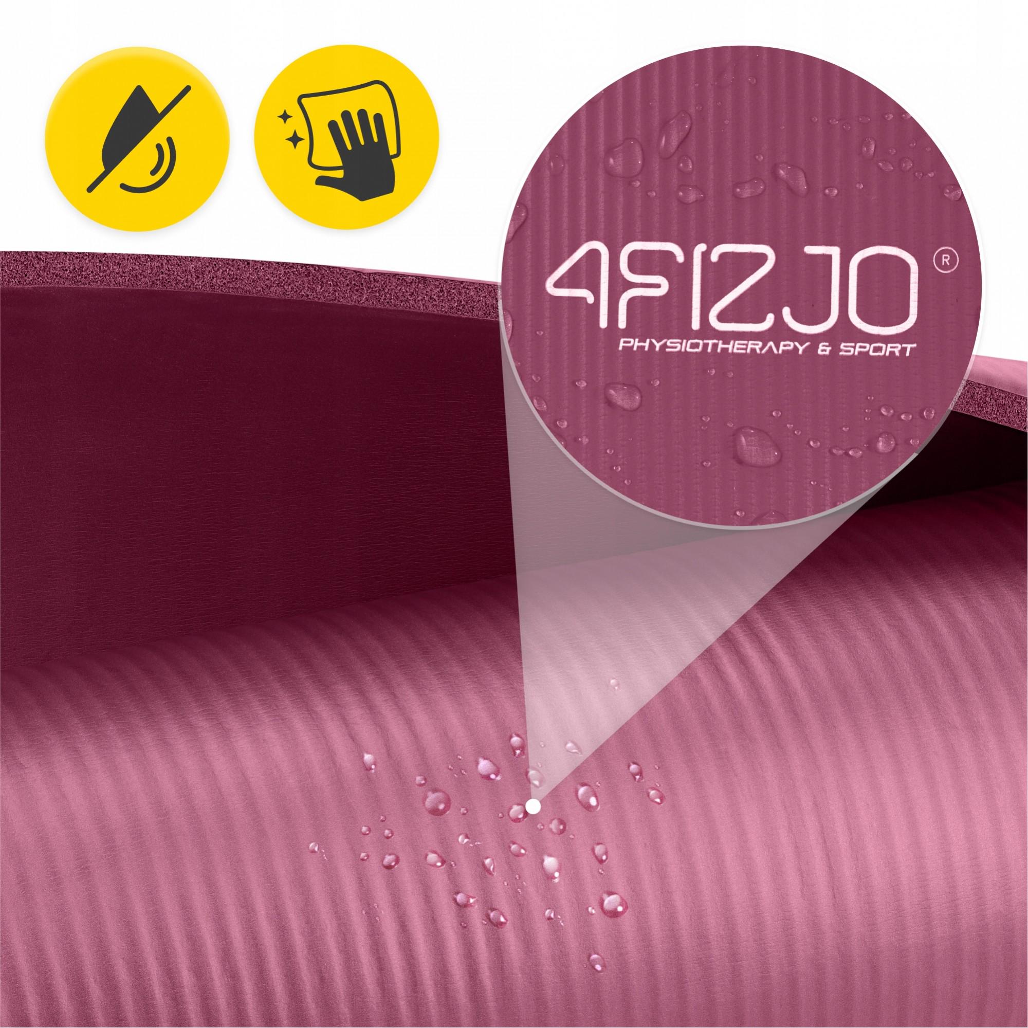 Коврик спортивный 4fizjo NBR 180x60x1,5 см Burgundy (P-5905973406710) - фото 7