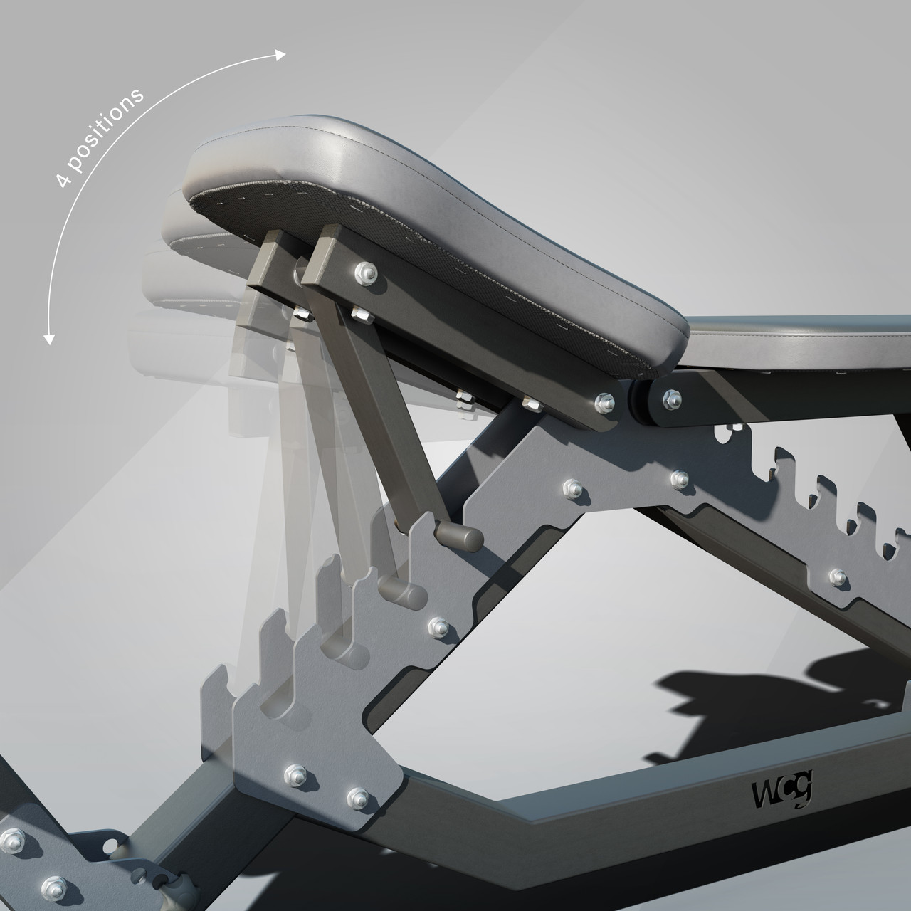 Лава для жиму регульована WCG Defender гантелі/качання преса (WDS111-1) - фото 6