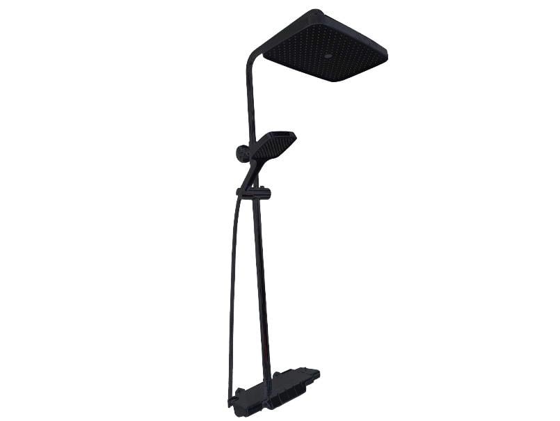 Душевая система AiM DG10745 со смесителем на 4 функции Черный матовый (RS-DG10745 matte black)