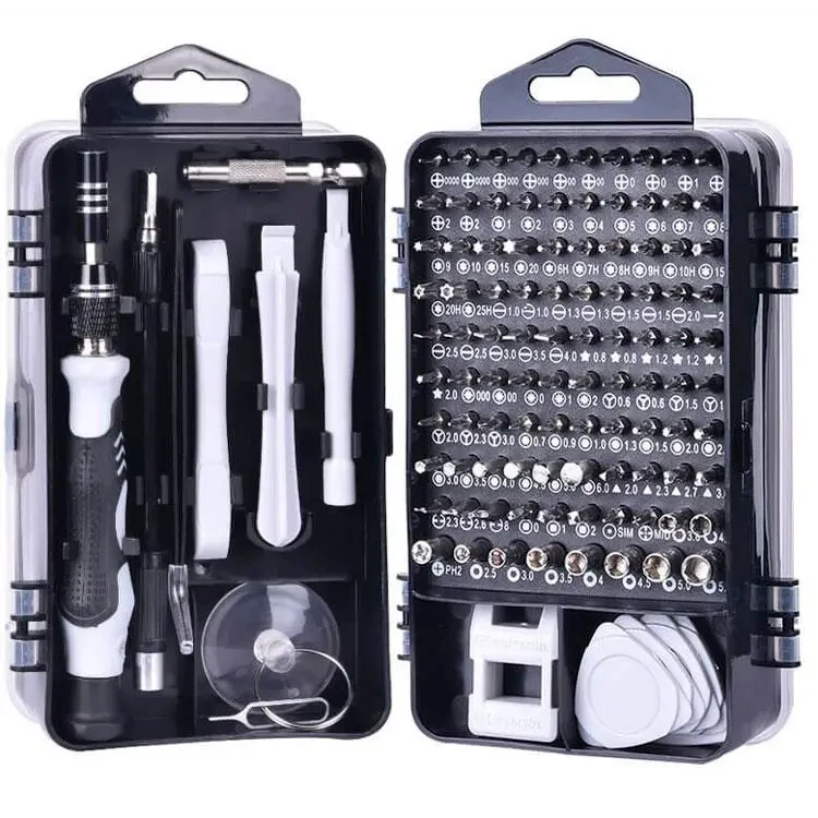 Набір викрутки з насадками для ремонту техніки в кейсі (К-612)