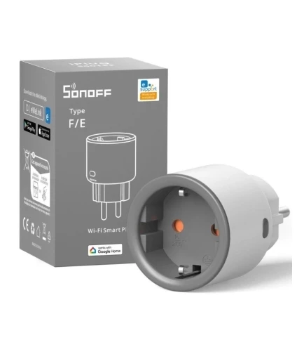 ᐉ Розумна розетка SONOFF S60ZBTPF 16A Zigbee Smart Plug iPlug White ...