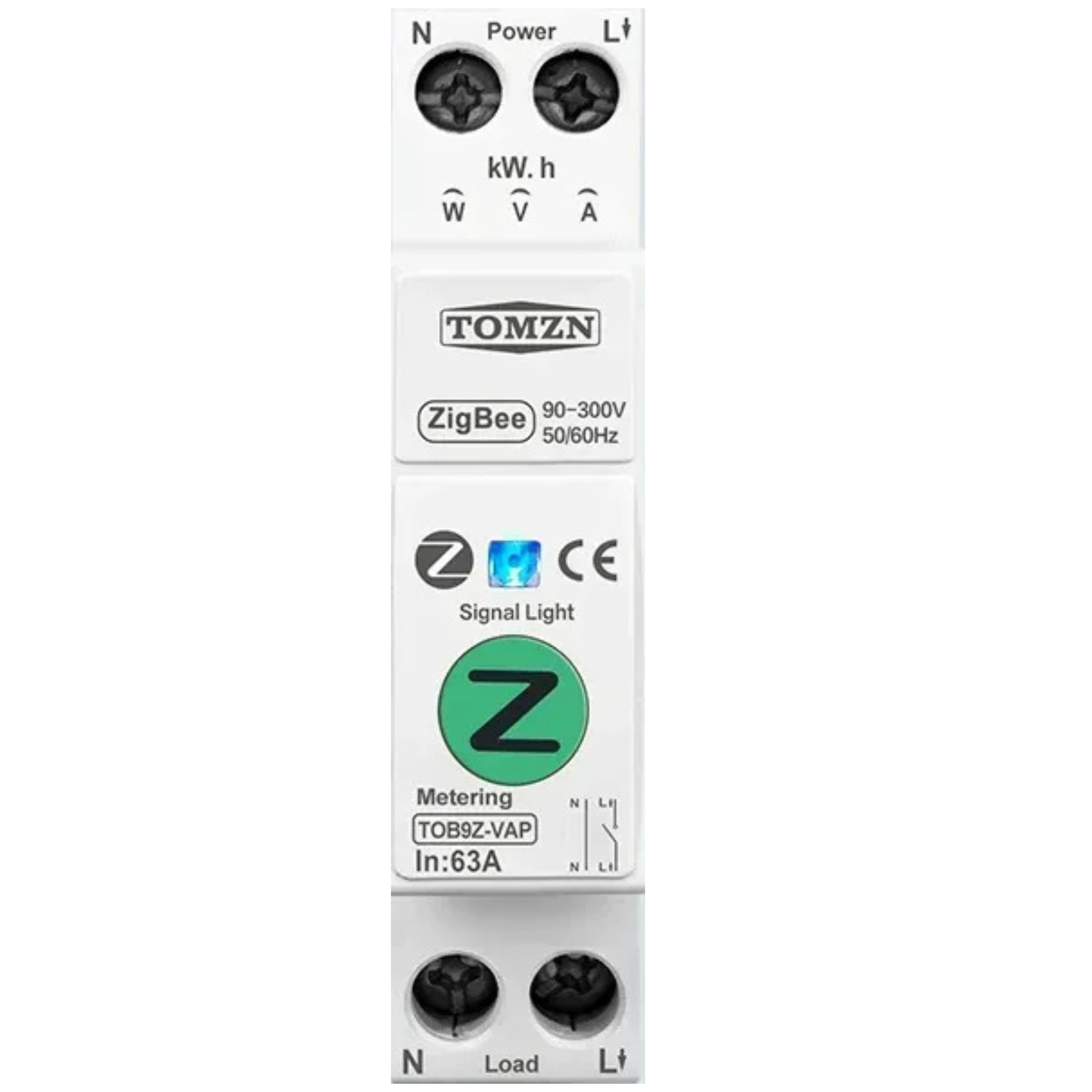 Умный автоматический выключатель с поддержкой Zigbee TOMZN TOB9Z-VAP с регулировкой тока от 1А до 63А TUYA Smartlife (2651980023) - фото 1 Умный автоматический выключатель с поддержкой Zigbee TOMZN TOB9Z-VAP с регулировкой тока от 1А до 63А TUYA Smartlife (2651980023) - фото 1