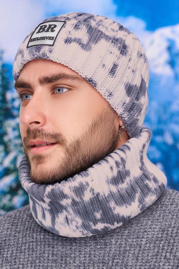 Комплект чоловічий Braxton Канзас тай-дай Графіт (4732-1/4927-71)