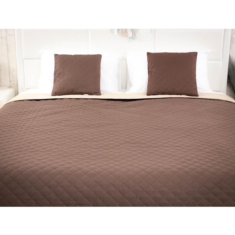 Покривало двостороннє Руно Барселона 150x212 см Шоколадний/Молочний (28092393) - фото 3 Покривало двостороннє Руно Барселона 150x212 см Шоколадний/Молочний (28092393) - фото 3