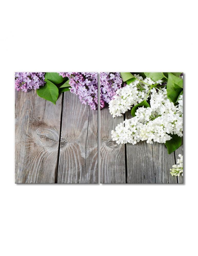 Картина модульная Сирень весенняя 2 модуля 50x75 см