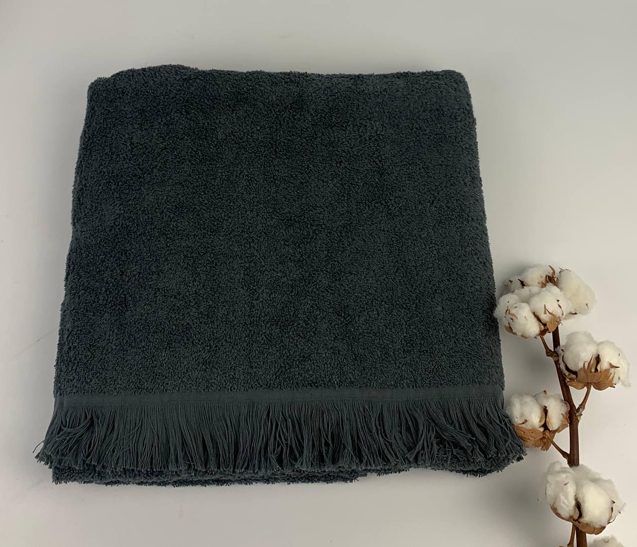 Рушник AE Vip-4 90х150 см Антрацитовий (CN32636) - фото 1 Рушник AE Vip-4 90х150 см Антрацитовий (CN32636) - фото 1