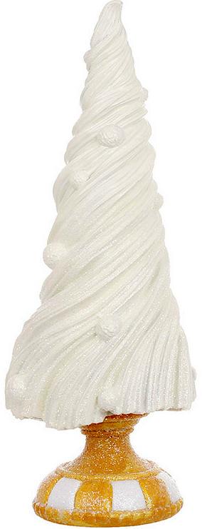 Фигура Елка декоративная-Мороженое в глиттере 32 см