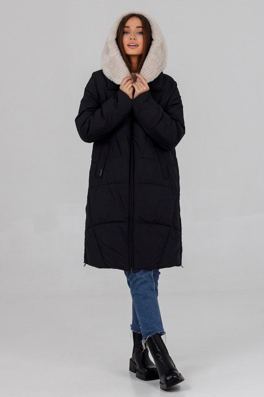 Парка зимняя с мехом р. 48 Черный (998\48) Парка зимняя с мехом р. 48 Черный (998\48)