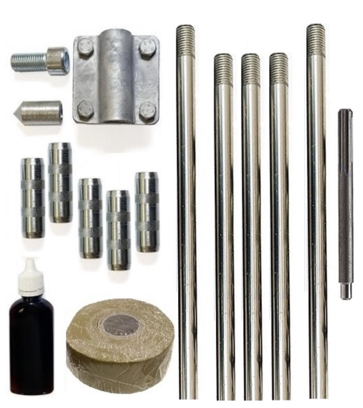 Комплект заземлення Self з нержавіючої сталі ø 16 7,5 м з ударною насадкою SDS-max (7070701)