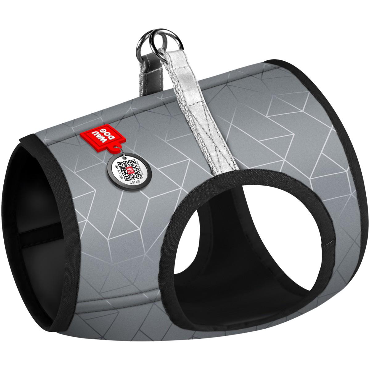 Шлея для собак WAUDOG Clothes з QR паспортом м'який S2 (2931)