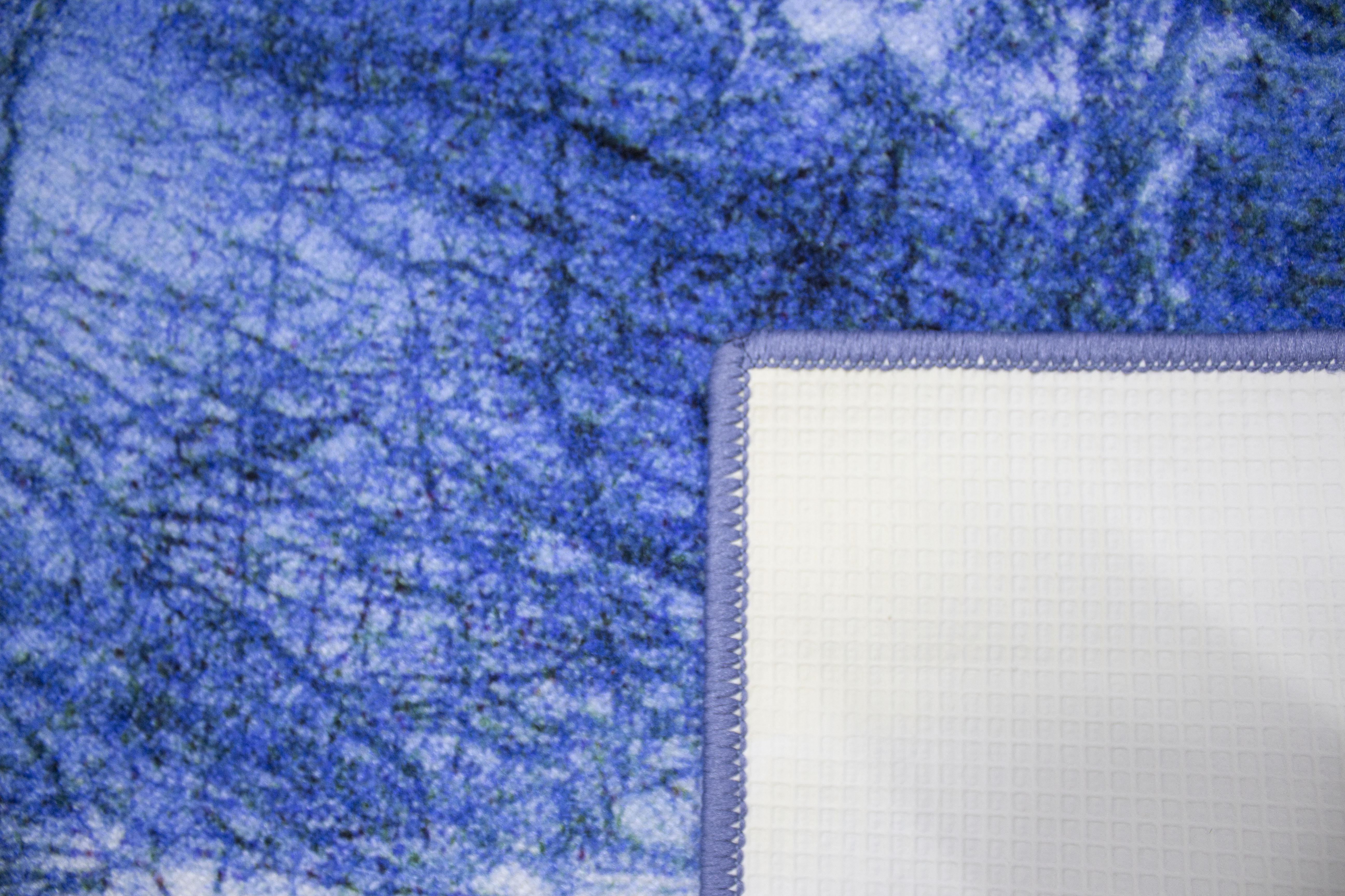 Коврик Print Digital 100x150 см Синий мрамор (24167011) - фото 3 Коврик Print Digital 100x150 см Синий мрамор (24167011) - фото 3