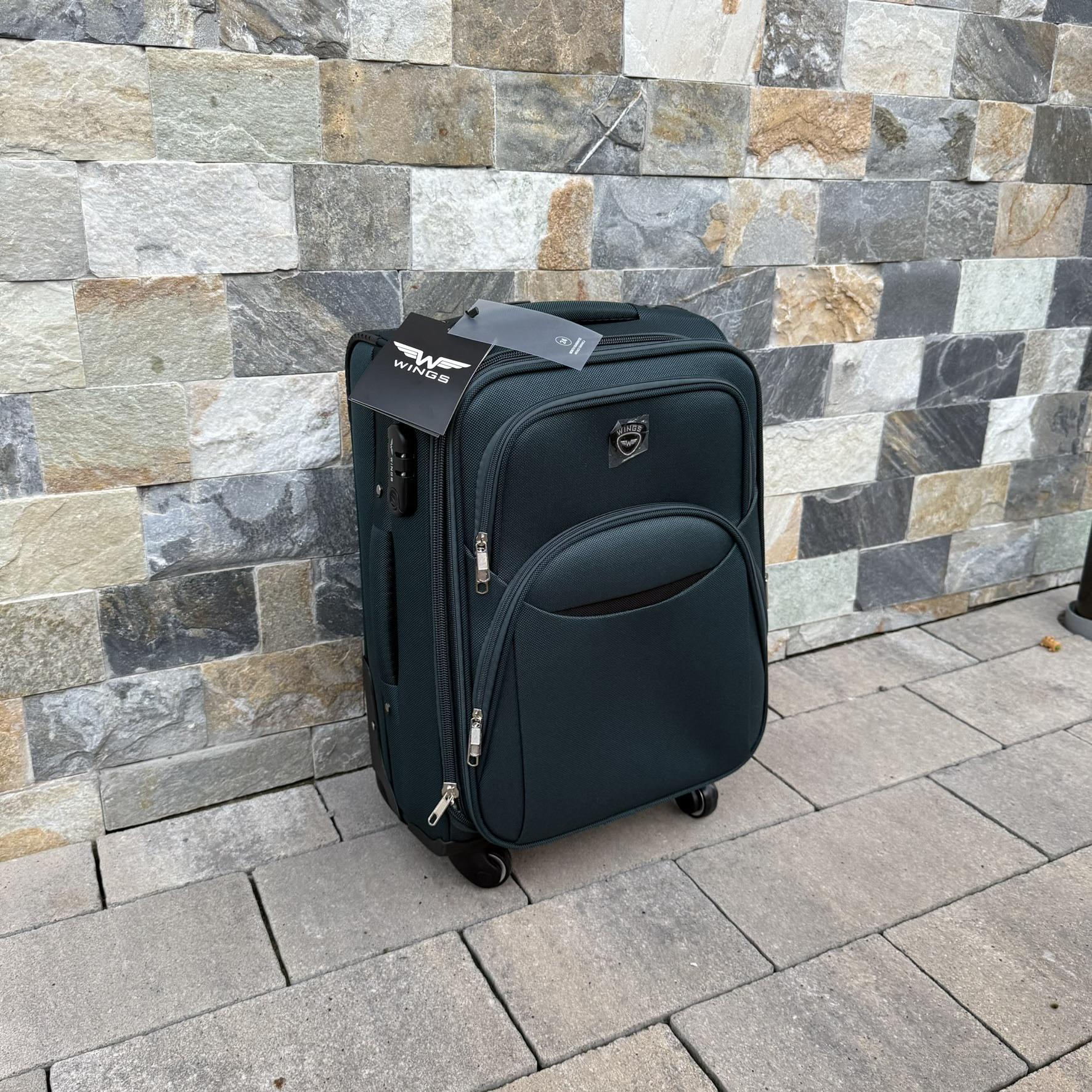 Чемодан тканевый на 4 колесах Wings 1708 S Зеленый (30631208) - фото 4 Чемодан тканевый на 4 колесах Wings 1708 S Зеленый (30631208) - фото 4