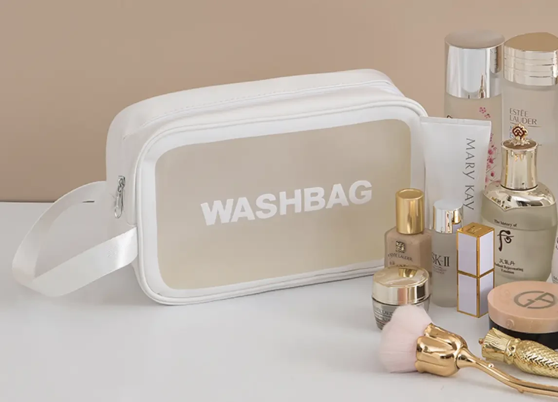 Комплект косметичок-органайзерів 3в1 водонепроникний прозорий Білий (2449070801) - фото 6