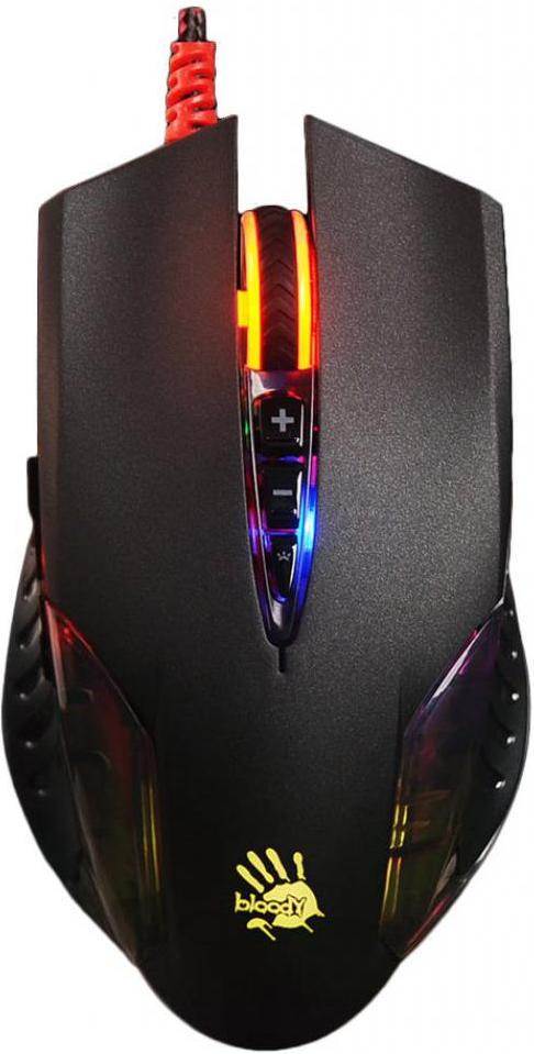 Провідна ігрова миша A4tech Bloody Q50 Neon XGlide Battlefield Black