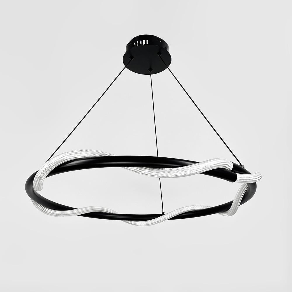Люстра із чорним кільцем та обплетеним неоном Ø 60 см (JU 25-600 BK) - фото 7 Люстра із чорним кільцем та обплетеним неоном Ø 60 см (JU 25-600 BK) - фото 7