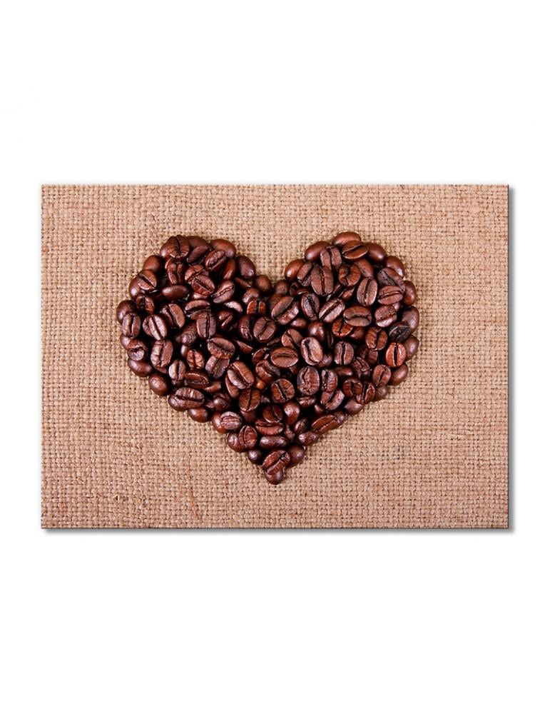 Картина модульная Сердце в кофейных зернах 1 модуль 30х45 см (211739eda_i_napitki)