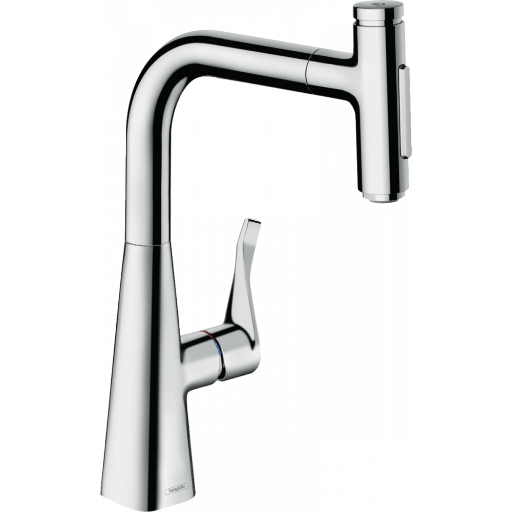 Смеситель для кухни Hansgrohe Metris Select M71 73822000 с выдвижной лейкой Хром (147353)