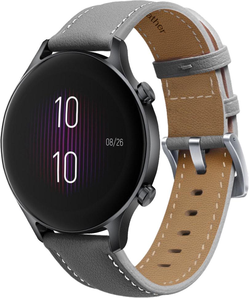 Ремешок кожаный Folsa для Haylou LS04 RS3 Grey (31562-33)