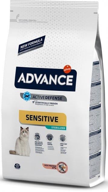 Корм сухой для кошек Advance Cat Sterilized Sensitive Salmon 3 кг (922081)