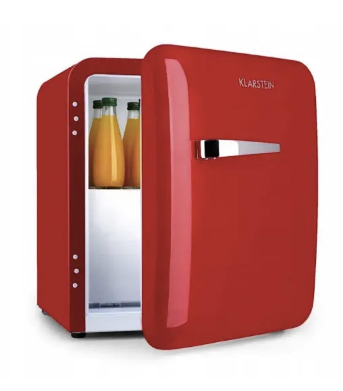 Мини-холодильник KLARSTEIN Audrey Mini с морозильной камерой LED-подсветкой ретро-дизайном в американском стиле 37 л/5 л (10046054)