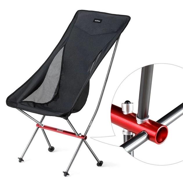 Крісло складне Naturehike YL06 Backrest Chair NH18Y060-Z Black (6927595733608) - фото 4