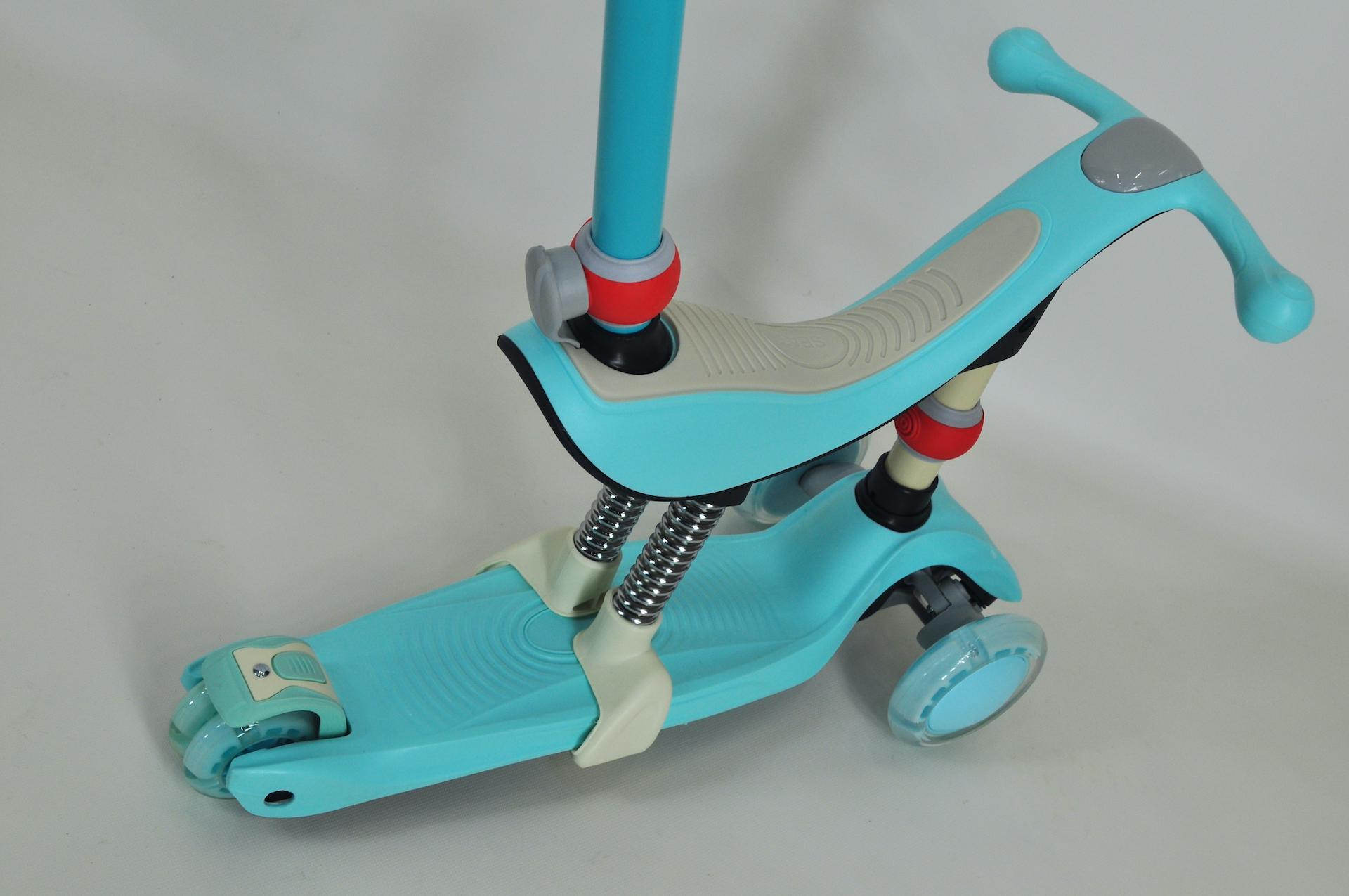 Самокат біговел Maraton Credo 3в1 дитячий триколісний з сидінням та батьківською ручкою Бірюзовий - фото 7 Самокат біговел Maraton Credo 3в1 дитячий триколісний з сидінням та батьківською ручкою Бірюзовий - фото 7