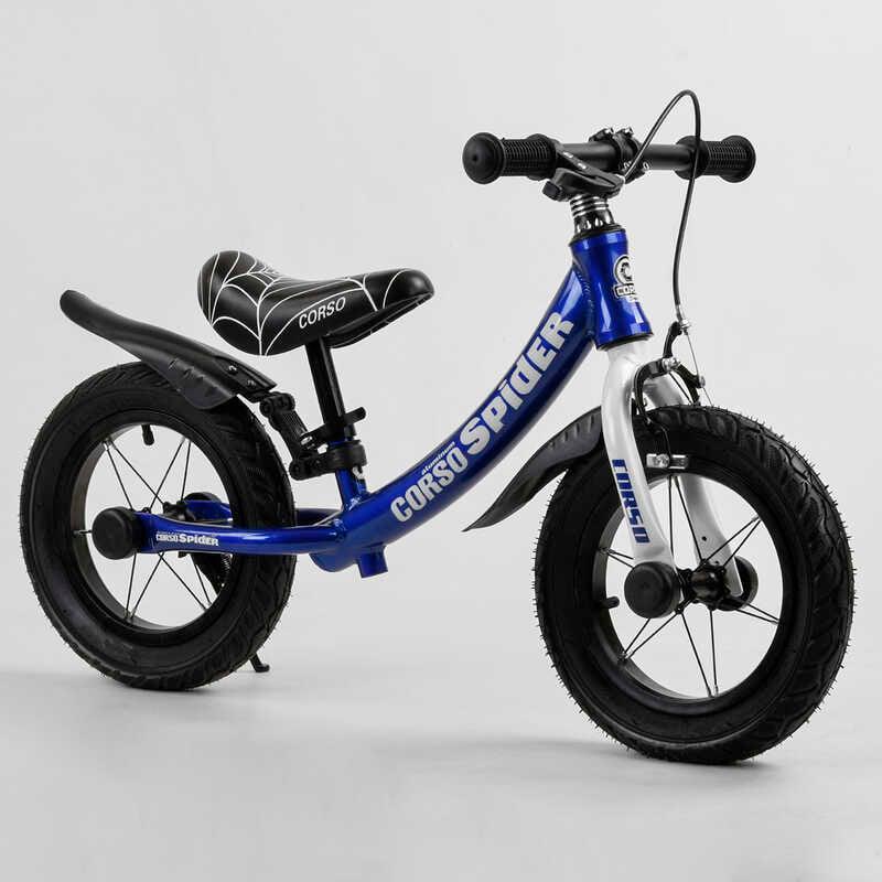 Беговел Corso SPIDER 88776 алюминиевая рама передний ручной тормоз 12’’ (103510)