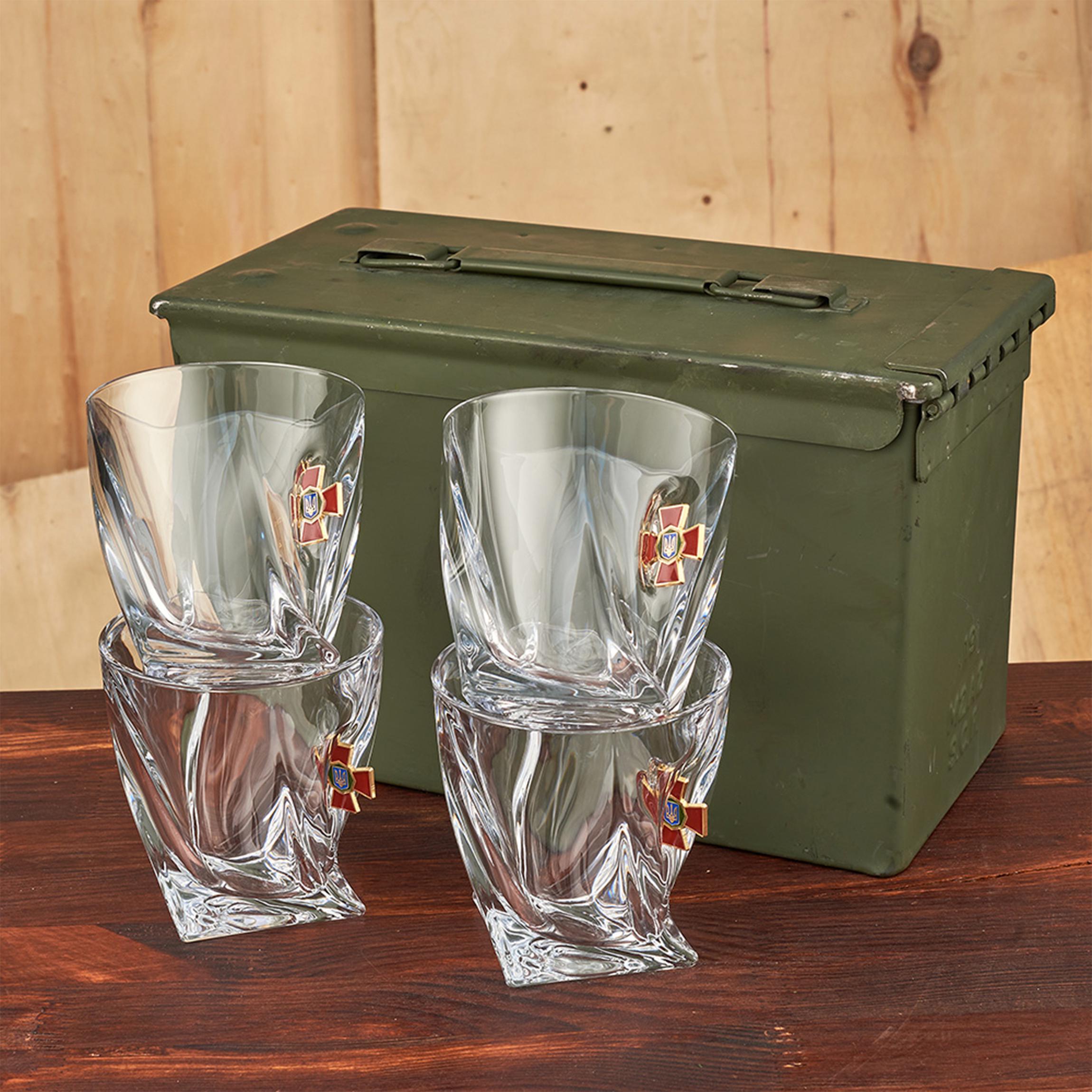 Набор VSKLO БК маленькие хрустальные стаканы ЗСУ (28918618) - фото 4 Набор VSKLO БК маленькие хрустальные стаканы ЗСУ (28918618) - фото 4