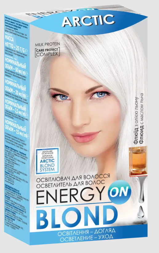 Освітлювач для волосся Acme Energy Blond ARCTIC з флюїдом 100 мл (4820000305662)