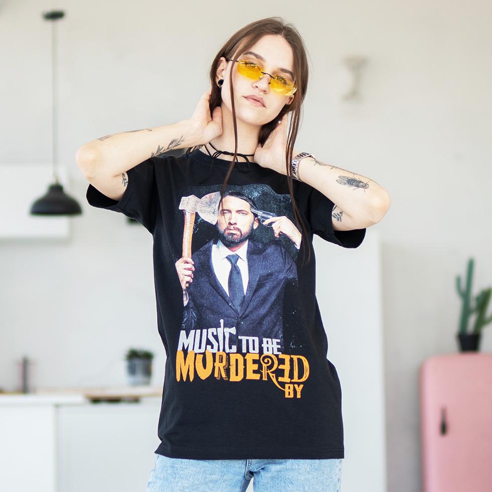 Футболка унісекс Eminem Music to Be Murdered By (0000013590)