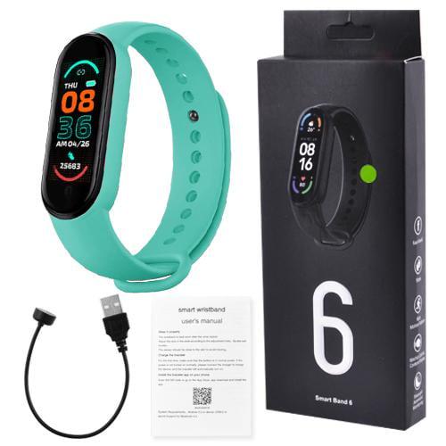 Фітнес браслет Smart Band 6 смарт-трекер Green - фото 5