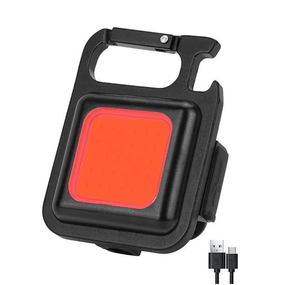 Ліхтарик-брелок USB Type-C з магнітом/карабіном і червоним світлом (2412115352) Ліхтарик-брелок USB Type-C з магнітом/карабіном і червоним світлом (2412115352)